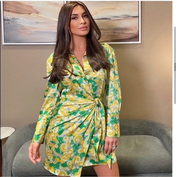Zara Dresses & Skirts - Zara printed dress with headband blogger fav
